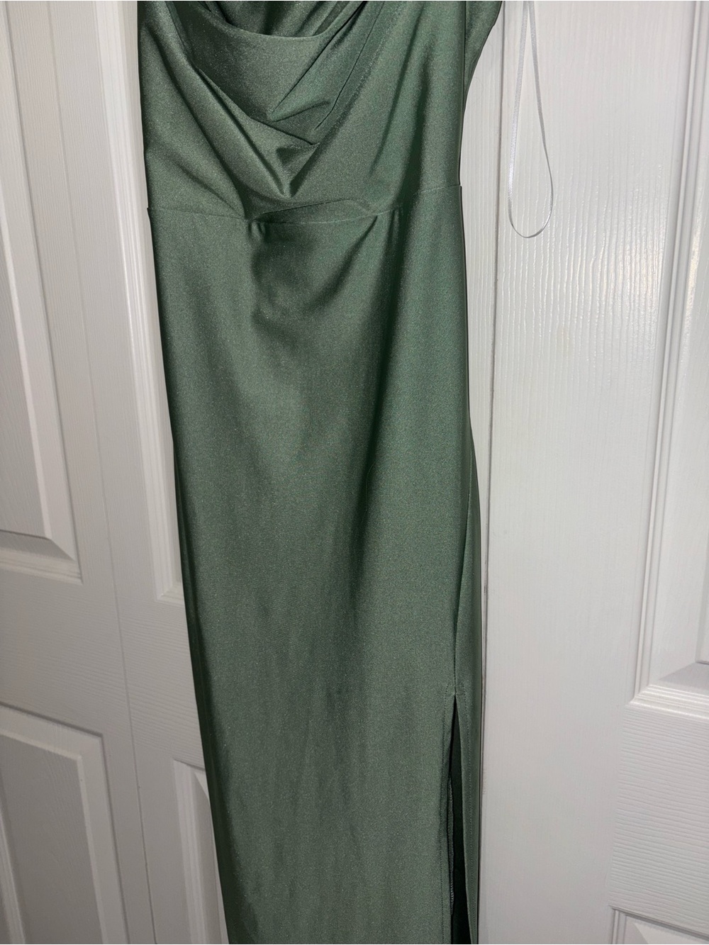 Windsor Olive Green Cowl Neck Midi Dress - Picture 2 of 2